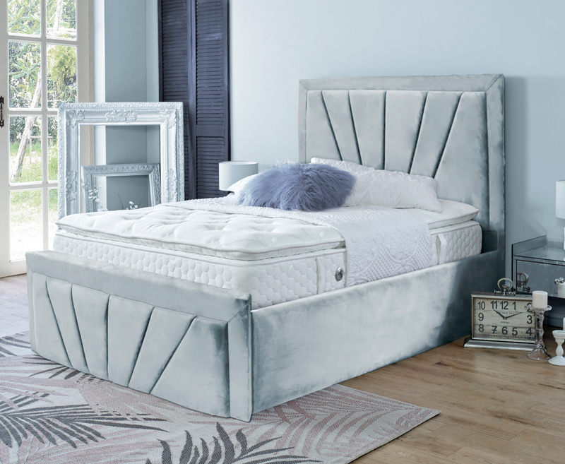 Starry 3ft Single Bed Frame- Naples Silver