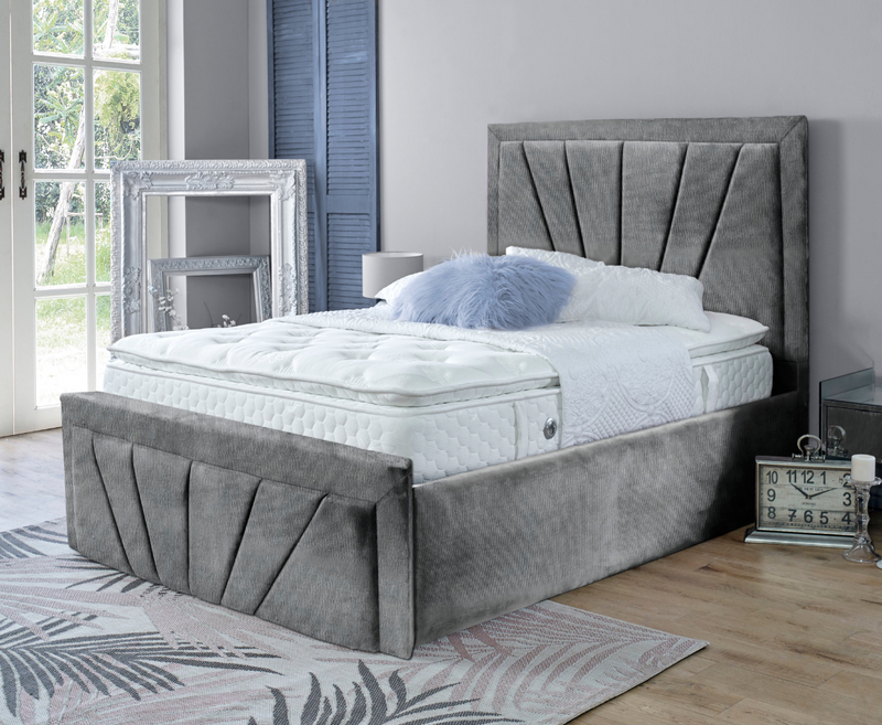 Starry 4ft6 Double Bed Frame - Naples Grey