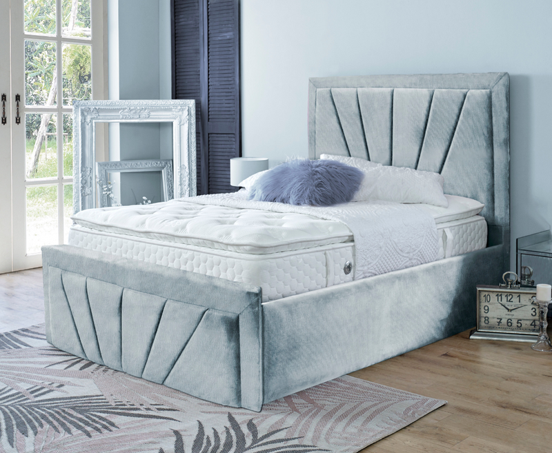 Starry 3ft Single Bed Frame- Naples Silver