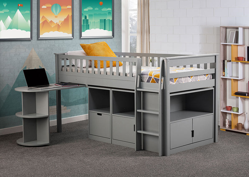 Mid sleeper with 2024 desk and sofa bed